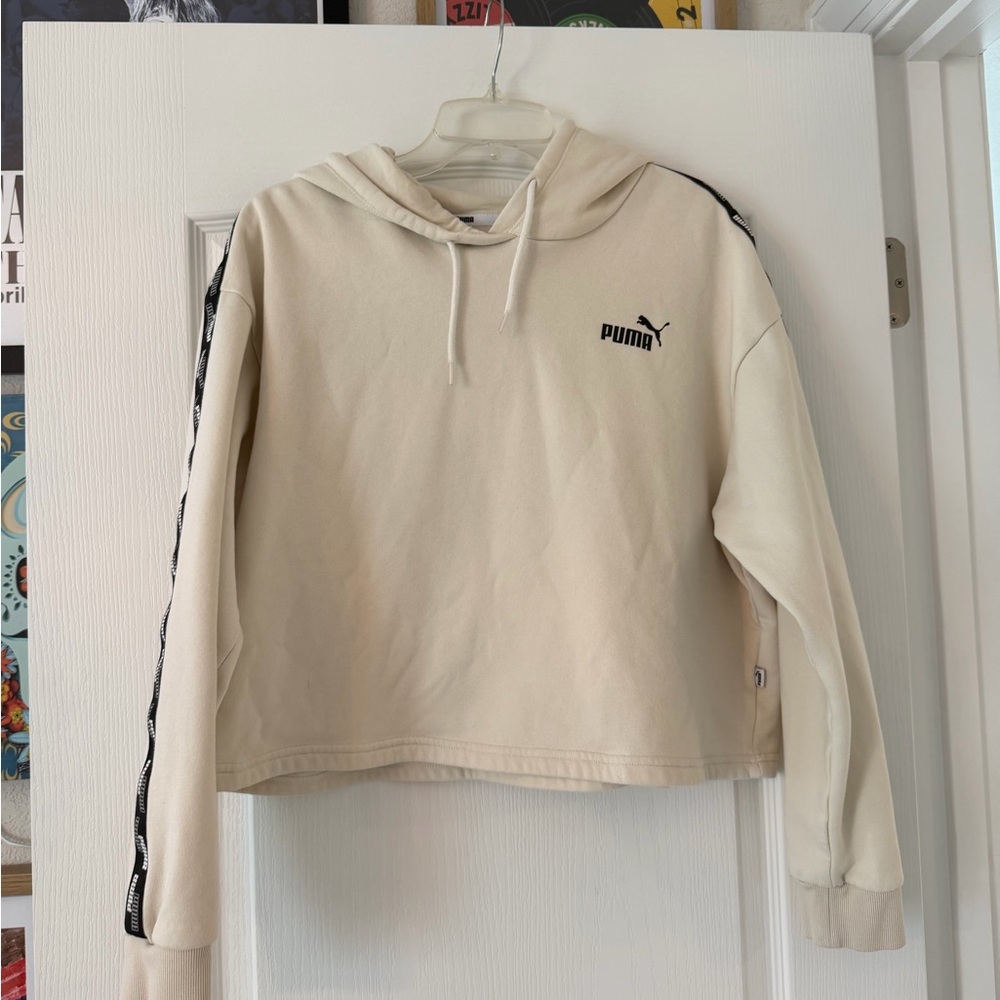 Puma Cropped Hoodie Size Large